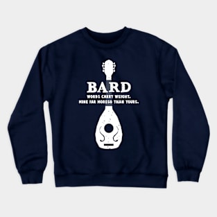 Funny Bard Gamer D20 Dice Dungeon Dragons Gaming Gift Crewneck Sweatshirt